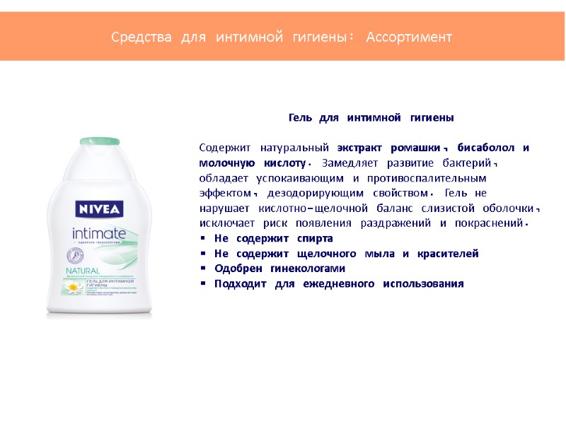 Гель для интимной гигиены          